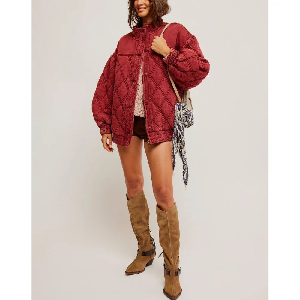 FREE PEOPLE Juno Jacket / Port - Picture 6 of 7